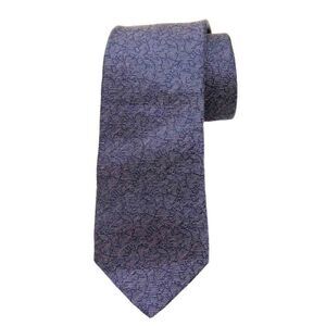 ✨John Varvatos Tie Necktie Gray Blue Silk Blend Abstract Pattern Men's✨